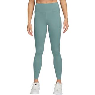 Nike Swift 7/8-løbeleggings med høj talje og lommer til kvinder - grøn - S (EU 36-38)