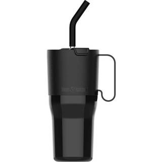 Klean kanteen Rise Tumbler med flip-låg og sugerør 770 ml, sort