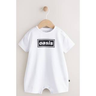 Next White/Black Oasis Band Baby Romper