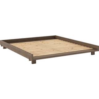 Social Sengeramme i Massiv FSC Fyrretræ Fra Karup Design | Japandi - Flere Farver - 180×200 | Dobbelt seng - Carob Brown