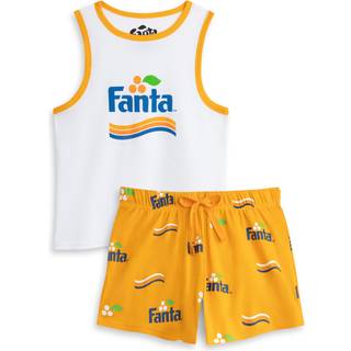 Vanilla Underground Vanilla Underground Dame Fanta Vest og Shorts Pyjamas Sæt