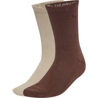 Two-toned Crew sokker, 2 par - Stone Khaki / Auburn - 34-36