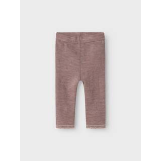 Name It Leggings Antler Med Hulmønster i Merinould - Str. 1y 80cm