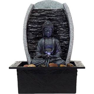 Buddha Indendørs vandfontæne med LED lys