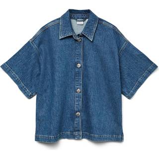 VERO MODA DAME SKJORTE VMTESSA - Medium blue denim - L