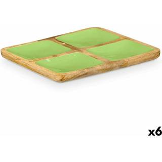 Bakke med Rum Gift Decor Grøn 31 x 3 x 3 cm (6 enheder)