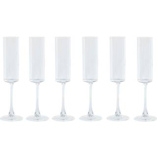 Champagneglas Home ESPRIT Gennemsigtig Krystal 160 ml (6 enheder)