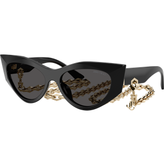 Jimmy Choo Kvinde JC5045U 500087 Solbriller Acetat Sort Grå Cat Eye Normal