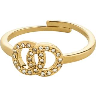 Pilgrim LULU halos stack ring guldbelagt