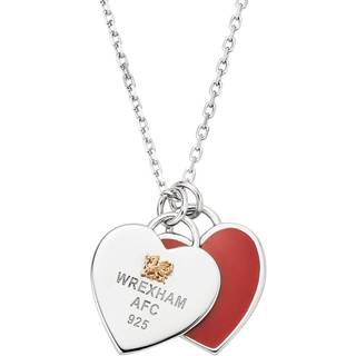 Wrexham AFC Sterling Silver Heart Pendant