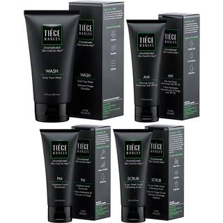 TIEGE HANLEY 90 -dages stor essentiel hudpleje rutine for m?nd (niveau 1) - Glat hydrat og beskyt din hud - M?nds hudplejes?t inkluderer ansigtsv