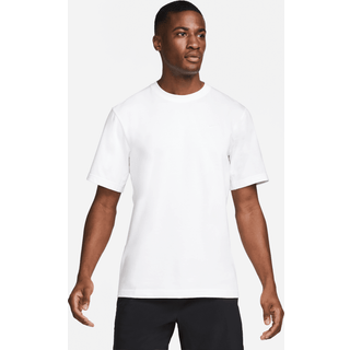 Alsidig Nike Primary Dri-FIT-overdel med korte ærmer til mænd - hvid - XS