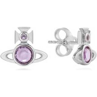 Vivienne Westwood Silver Heather Lavender Orb Stud Earrings - Silver