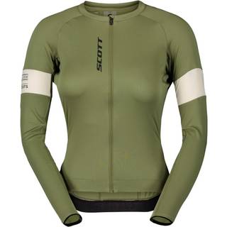 Scott Women's Jersey Endurance Pro L/S Cykeljersey Damer størrelse XL farve olivengrøn