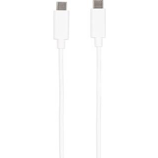 Vivnaco USB-C til USB-C 1,2m kabel - hvid (På lager i varehus)