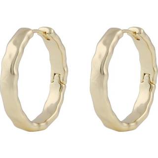 Snö Of Sweden Domino Hoop Earring Gold 20mm