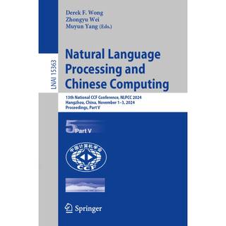 Natural Language Processing and Chinese Computing