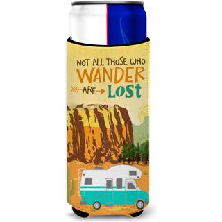 """" Caroline's Treasures RV Camper Camping Wander Michelob Ultra Hugger for Slim Cans Slim Can Multicolor """"