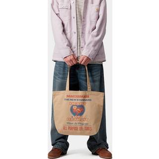 Carhartt WIP Canvas Graphic Tote Taske - Uni - arcan print/dusty h brwn