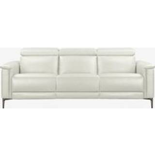 3-personers sofa med 1 elektrisk hvilestol i Cognac PU