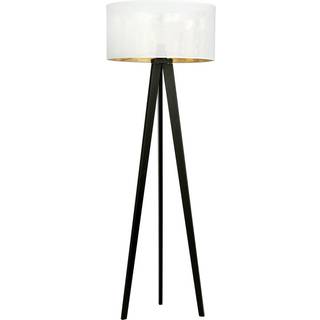 Aston LP1 Hvid/Guld gulvlampe - Ø45 cm, E27, 230V, uden lyskilde