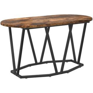 Sofabord Røget Eg 80 X 40 X 40,5 Cm Samlet Træ Og Metal