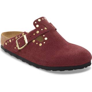 BIRKENSTOCK® Boston Rivet Zinfandel (bordeaux) Suede leather Narrow Fit Str. 41