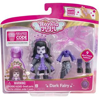 Royale High 3 Dark Fairy Fashion Doll - 1 Figur med 9 modetillbehör - Virtuell artikelkod Ingår - Serie 2 - Ålder 5
