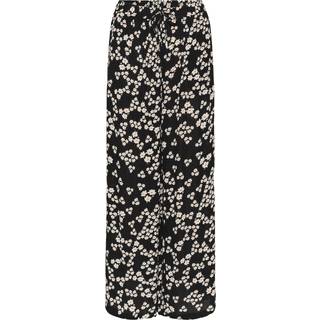 Kaffe Kathora Amber Pants Bukser 10510037 Black/Chalk/Red Petit Fleur (42)