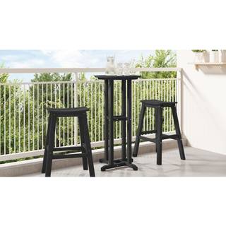 Barbord Sort 55x55x107 cm HDPE