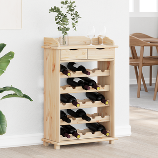 Vinfad Brun 90 x 60 x 30 cm Solid fyrretræ