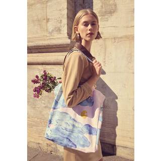 Maanesten Totebag Canvas Moonshine - Blå