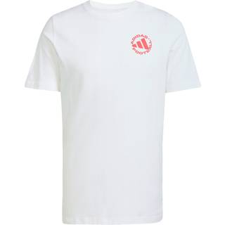 Football Sticker T-shirt med grafik - White - XS