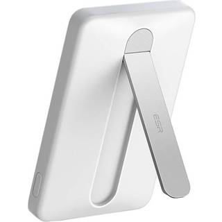 PowerBank m. Kickstand - ESR Qi2 MagSlim - 15W / 5000 mAh - MagSafe Kompatibel - Hvid