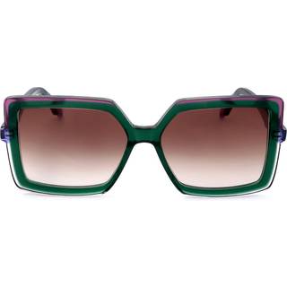 Silvian Heach Allison Sun 20106 53 Solbriller Kvinder Grøn - Transparent Dark Green Purple Laminate - 53mm