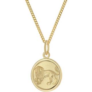 trendor 28468-08 Kinder Sternzeichen Löwe Gold 333 mit vergoldeter Kette