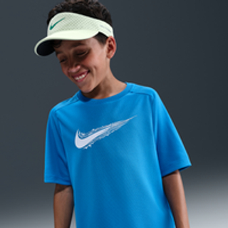 Nike Dri-FIT Multi SS Tee M Junior - Blå T-shirt til aktiv leg og løb
