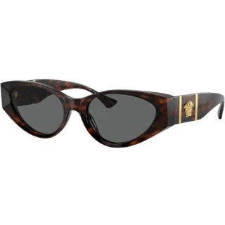 Versace Kvinde VE4454 542987 Solbriller Acetat Skildpadde Grå Cat Eye Normal