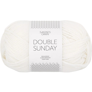 Double Sunday garn fra Sandnes Garn - Hvid
