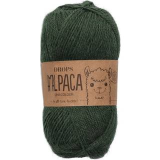 DROPS Alpaca 9032 Mørk vedbend (Uni Colour) Indhold: 100% superfin alpaca Garngruppe: A (23 - 26 masker) / 5 ply / sport Vægt/længde: 50 g = ca. 167 meter Anbefalede pinde: 3 mm Strikkefasthed: 10 x 10 cm = 24 m x 32 p Håndvask, max 30°C / Tørres fladt / Kan filtes.