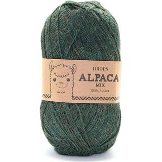 DROPS Alpaca 7815 Skovgrøn (Mix) Indhold: 100% superfin alpaca Garngruppe: A (23 - 26 masker) / 5 ply / sport Vægt/længde: 50 g = ca. 167 meter Anbefalede pinde: 3 mm Strikkefasthed: 10 x 10 cm = 24 m x 32 p Håndvask, max 30°C / Tørres fladt / Kan filtes.