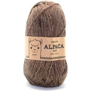 DROPS Alpaca 607 Brun (Mix) Indhold: 100% superfin alpaca Garngruppe: A (23 - 26 masker) / 5 ply / sport Vægt/længde: 50 g = ca. 167 meter Anbefalede pinde: 3 mm Strikkefasthed: 10 x 10 cm = 24 m x 32 p Håndvask, max 30°C / Tørres fladt / Kan filtes.