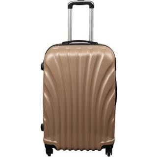 Kuffert - Hardcase kuffert - Str. Medium - Guld musling - Eksklusiv rejsekuffert