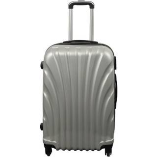 Kuffert - Hardcase kuffert - Str. Medium - Grå musling - Eksklusiv rejsekuffert