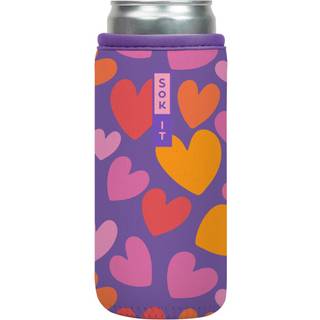 Sok det kan sok muffe til øl & soda isoleret neopren dækning (hjertelige nuancer 12 oz slim kan ærme)