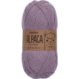 DROPS Alpaca 9035 Lavendelfrost (Uni Colour) Indhold: 100% superfin alpaca Garngruppe: A (23 - 26 masker) / 5 ply / sport Vægt/længde: 50 g = ca. 167 meter Anbefalede pinde: 3 mm Strikkefasthed: 10 x 10 cm = 24 m x 32 p Håndvask, max 30°C / Tørres fladt / Kan filtes.