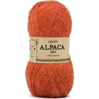 DROPS Alpaca 2925 Orangemeleret (Mix) Indhold: 100% superfin alpaca Garngruppe: A (23 - 26 masker) / 5 ply / sport Vægt/længde: 50 g = ca. 167 meter Anbefalede pinde: 3 mm Strikkefasthed: 10 x 10 cm = 24 m x 32 p Håndvask, max 30°C / Tørres fladt / Kan filtes.