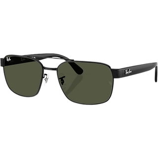 Ray - Ban Unisex RB3751 002/31 Solbriller Metal Sort Grøn G15 Firkantet Normal