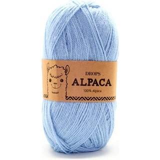 DROPS Alpaca 6205 Lyseblå (Uni Colour) Indhold: 100% superfin alpaca Garngruppe: A (23 - 26 masker) / 5 ply / sport Vægt/længde: 50 g = ca. 167 meter Anbefalede pinde: 3 mm Strikkefasthed: 10 x 10 cm = 24 m x 32 p Håndvask, max 30°C / Tørres fladt / Kan filtes.