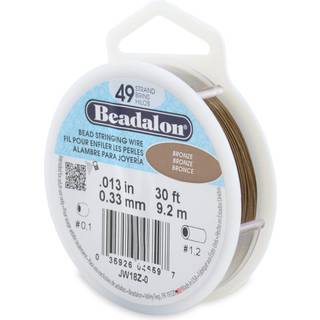 Beadalon 49 Strand Rustfrit st?l Bead String Wire .013 In / 0,33 mm Bronze 30 ft / 9,2 m